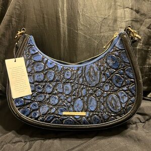 Blue Textured Women's Bag
